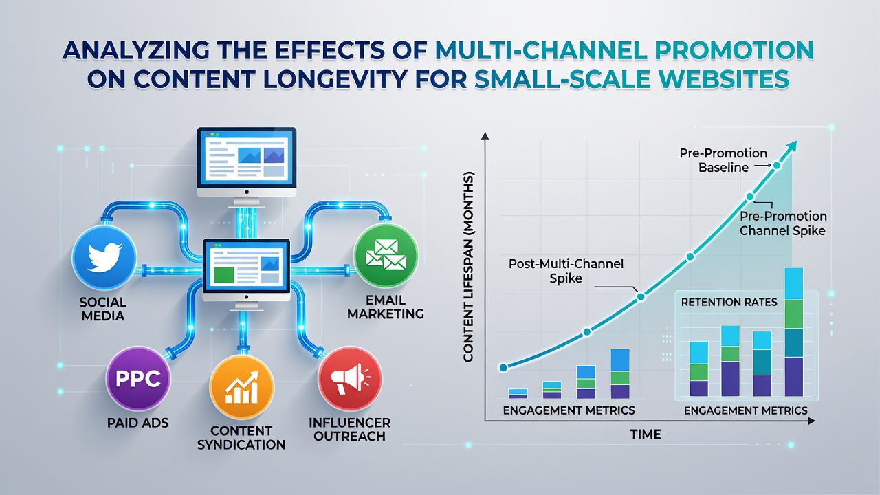 Analyzing the Effects of Multi-Channel Promotion on Content Longevity for Small-Scale Websites